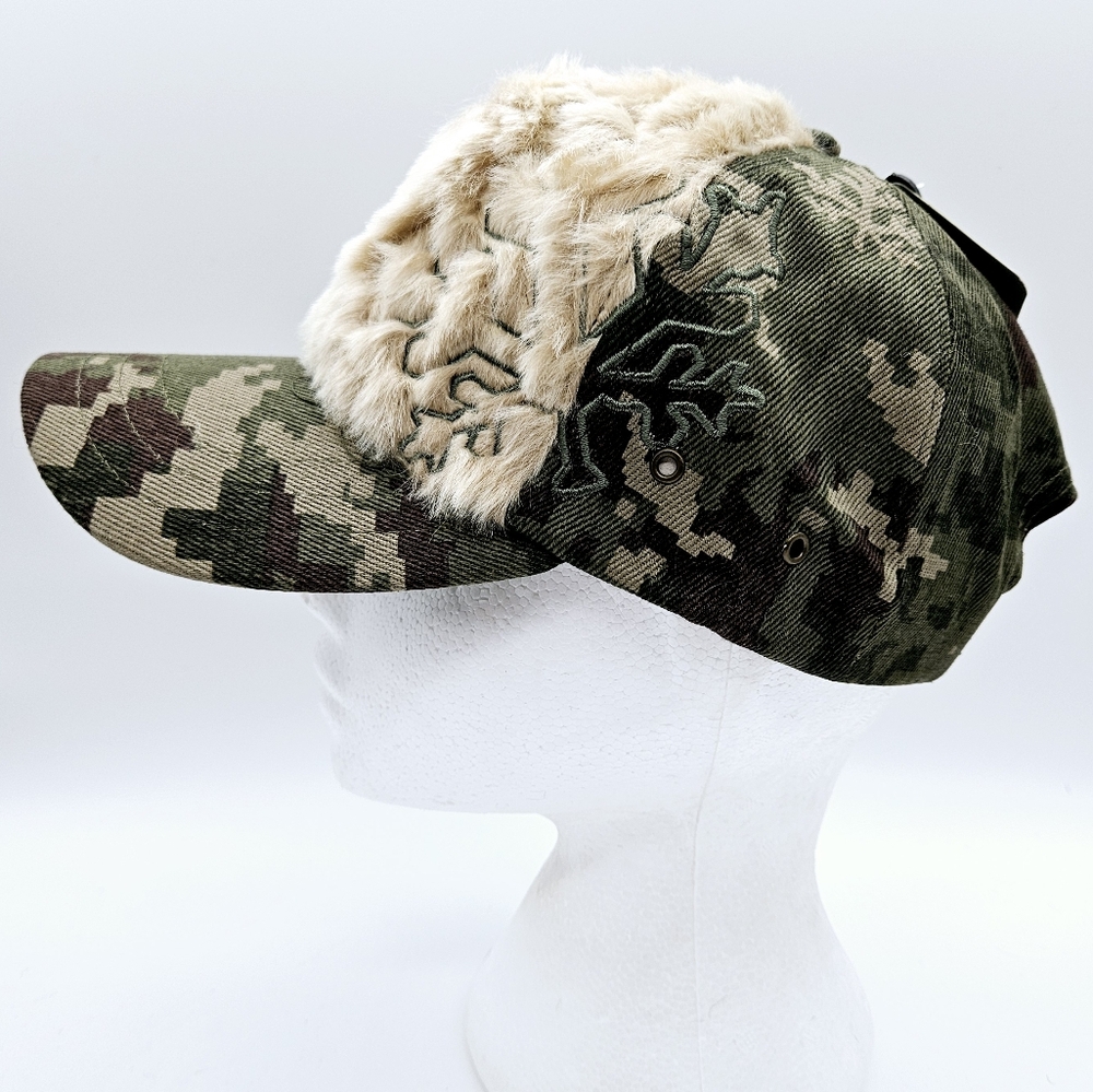 HEMP HOODLAMB | faux fur camo adjustable cap hat